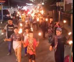   Langka di Pekanbaru, Pawai Obor Sambut Datangnya Ramadhan  