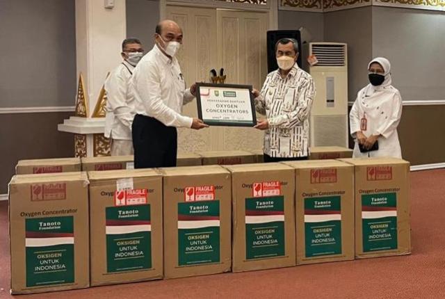 Tanoto Foundation Serahkan 145 Unit Mesin Oksigen Konsentrator Kepada Gubri